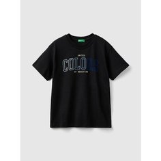 Футболка UNITED COLORS OF BENETTON, размер 168, черный