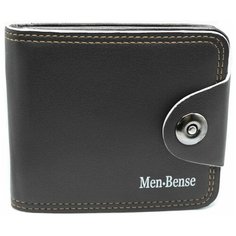 Кошелек Men Bense, фактура матовая, черный