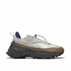 Кроссовки Reebok Zig Kinetica 2.5 Edge, полнота 10 (RU)/ на широкую стопу, размер 7.5US, белый, коричневый