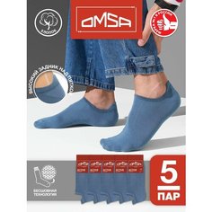 Носки Omsa Eco, комплект, 5 пар, размер 45-47 (29-31), jeans