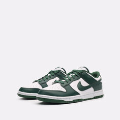 Кроссовки NIKE Dunk Low Retro, размер 12 US 46 EUR 30 CM, белый/зеленый