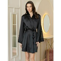 Халат MIA-AMORE, размер L/XL, чёрный