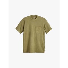 Футболка Levis SS POCKET TEE RLX, размер 46, зеленый Levis®