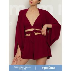 Пижама Mimi Pajamas New, размер S, бордовый