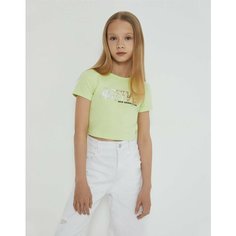 Кроп-топ Gloria Jeans GJ COOL, размер 14-16л/164-170, светло-зеленый