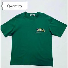 Футболка QWENTINY, размер 3Xl, зеленый