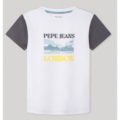 Футболка Pepe Jeans, размер 8 лет, белый