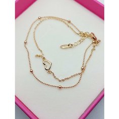Браслет-цепочка XUPING JEWELRY, 1 шт., размер 18 см, золотистый