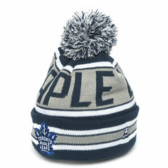 Шапка Atributika & Club Toronto Maple Leafs, размер 55-58, серый