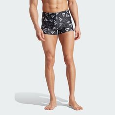 Плавки adidas, размер 6 NUM, черный/серый