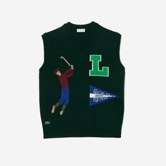 Жилет LACOSTE, размер TM, зеленый