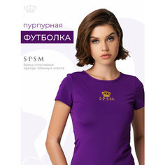 Футболка S.P.S.M. Спорт, размер 2XS, фиолетовый