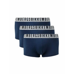 Трусы BIKKEMBERGS Essential, комплект из 3 шт., размер 2XL, синий