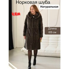 Пальто, размер 50, коричневый Нет бренда