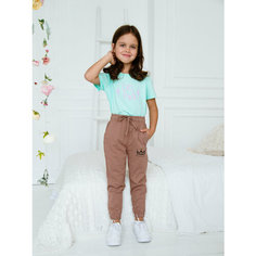 Брюки спортивные Ohana kids, размер 134-140, кирпичный