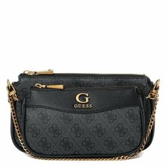 Сумка кросс-боди GUESS, 2 шт, фактура гладкая, черный