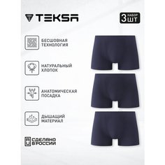 Трусы Teksa 3 пары, комплект из 3 шт., размер M, navy