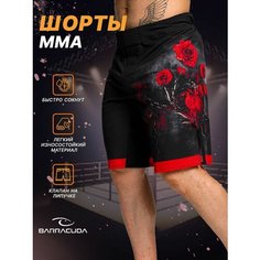 Шорты спортивные Barracuda, размер L, серый, черный, красный