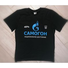 Футболка, размер 48, черный Нет бренда