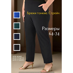 Брюки трубы Kingmarin Широкие, размер 70, чёрный