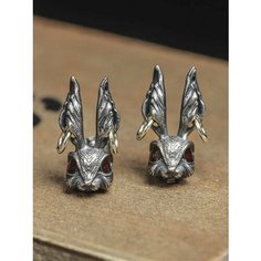 Серьги пусеты LERO, искусственный камень, фианит