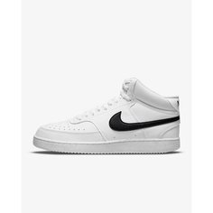 Кеды NIKE Court Vision Mid Next Nature, полнота F (EU)/ на среднюю стопу, размер 7 US, White/White/Black