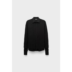 Рубашка Andrea Yaaqov relaxed fit double shirt, размер 48, черный