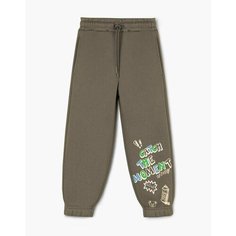Брюки спортивные Gloria Jeans, размер 4-5л/110, хаки