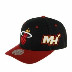 Бейсболка Mitchell & Ness, размер 0, черный/красный