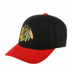 Бейсболка Mitchell & Ness, размер 0, черный/красный