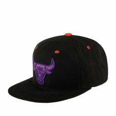 Бейсболка Mitchell & Ness, размер 0, черный/фиолетовый