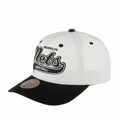 Бейсболка Mitchell & Ness, размер 0, белый/черный