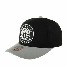 Бейсболка Mitchell & Ness, размер 0, черный/серый