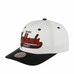 Бейсболка Mitchell & Ness, размер 0, белый/черный