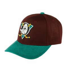 Бейсболка Mitchell & Ness, размер 0, бордовый/зеленый