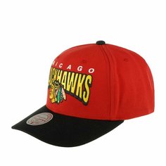 Бейсболка Mitchell & Ness, размер 0, красный/черный
