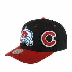 Бейсболка Mitchell & Ness, размер 0, черный/красный