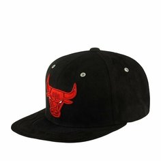 Бейсболка Mitchell & Ness, размер 0, черный/красный