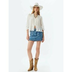 Юбка KOTON, размер 38, синий