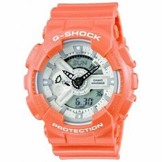 Наручные часы CASIO, оранжевый, серебряный