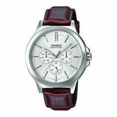 Наручные часы CASIO, коричневый, серебряный