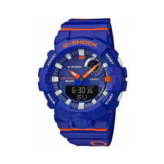 Наручные часы CASIO, синий, оранжевый