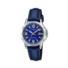 Наручные часы CASIO, синий, серебряный