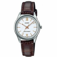 Наручные часы CASIO, золотой, коричневый, серебряный