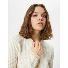 Кардиган KOTON, размер M, , бежевый