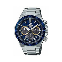 Наручные часы CASIO, серебряный, синий