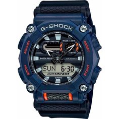 Наручные часы CASIO, оранжевый, черный, синий