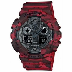 Наручные часы CASIO, черный, красный