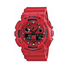 Наручные часы CASIO, черный, красный