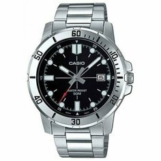 Наручные часы CASIO, серебряный, черный